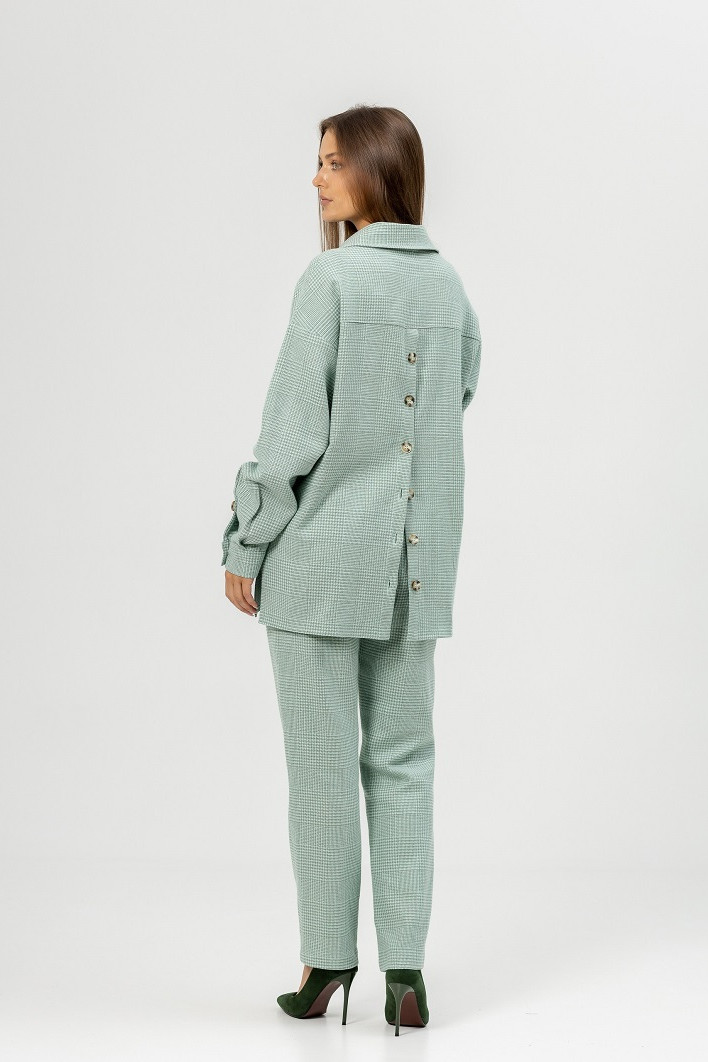 Рубашка ATELERO 1091 бирюзовый - фото 4